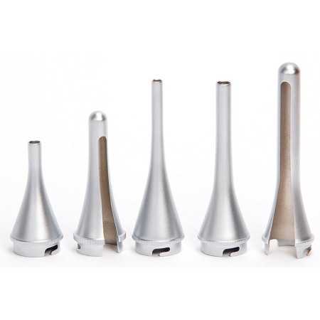 Kit 3 cannule metalliche + 2 speculum met. - conf. 5 pz.