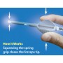 Illuminated tweezers + 1 LED illuminator - pack 10 pcs.