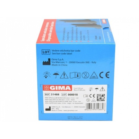 Mini-einweg-spekulum diam. 4mm - schwarz - packung 250 stk.