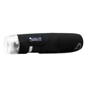 Dermatoscopio LED polarizado + UV + Micrófono blanco Wi-Fi y USB con software