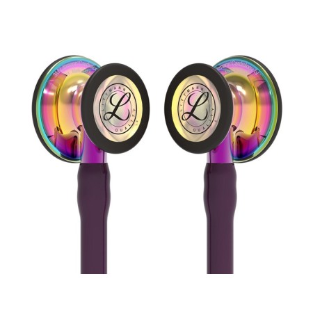 Littmann cardiology iv - 6239 - prune - finitions arc-en-ciel brillant - conn. violet
