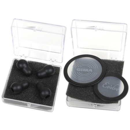 Kit gima evolve : 2 diaphragmes flottants + 2 paires d’olives - noir - de rechange
