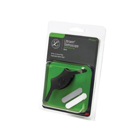 Placa de identificación littmann - negro - 40007 - 1 kit