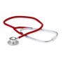 Stetofonendoscopio con testa in alluminio - rosso