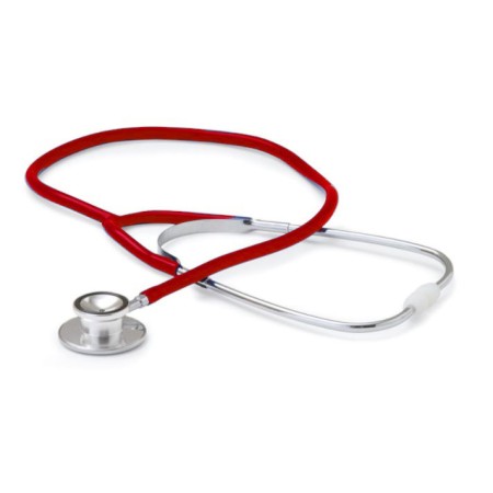 Stetoscop cu cap de aluminiu - roșu