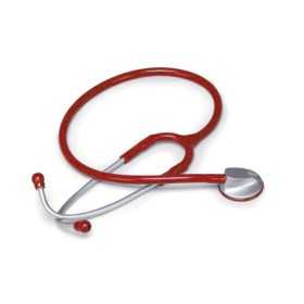 Stethoscoop voor volwassenen met anatomische kop - rood