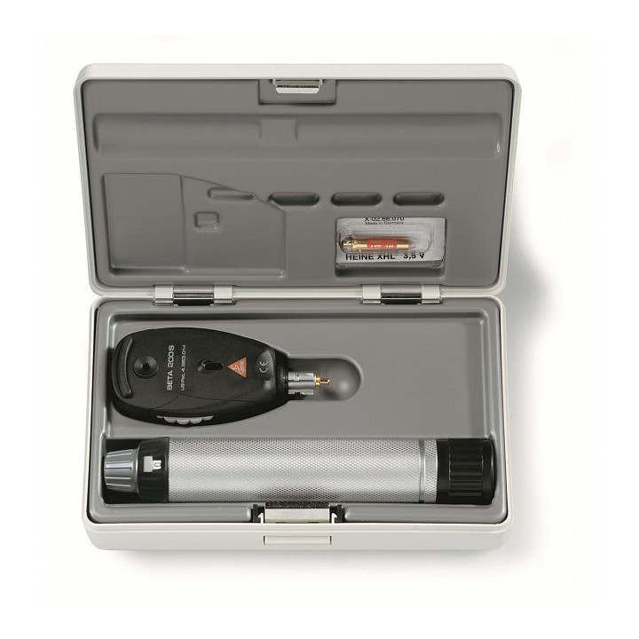 Complete set met Oftalmoscoop HEINE BETA 200 S - 2,5V