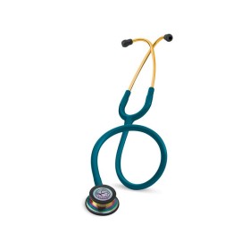 Littmann classic iii - 5807 - caribisch blauw met regenboog afwerking