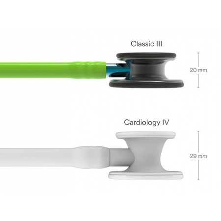 Littmann classic iii - 5875 - lime green - smoke finish