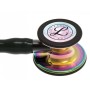 Littmann cardiology iv - 6240 - czarny - wykończenie tęczowe