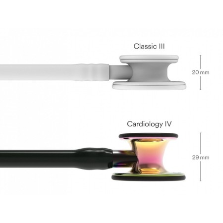 Littmann cardiology iv - 6240 - noir - finition arc-en-ciel
