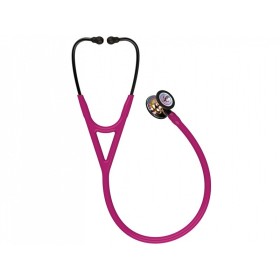 Littmann cardiology iv - 6241 - frambuesa - ribete arcoíris