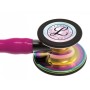 Littmann cardiology iv - 6241 - frambuesa - ribete arcoíris