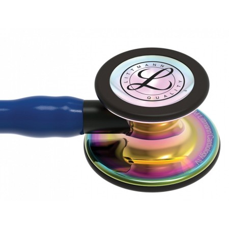 Littmann cardiology iv - 6242 - marinblå - regnbågsfärgade ytor