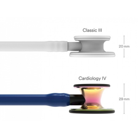 Littmann cardiology iv - 6242 - marineblå - regnbuefarvede overflader