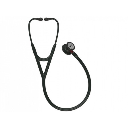 Littmann cardiology iv - 6200 - noir - finition noire / connecteur rouge