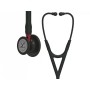 Littmann cardiology iv - 6200 - noir - finition noire / connecteur rouge