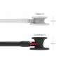 Littmann cardiology iv - 6200 - noir - finition noire / connecteur rouge