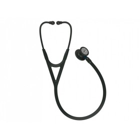 Littmann cardiology iv - 6201 - nero - finiture nere / conn. blu