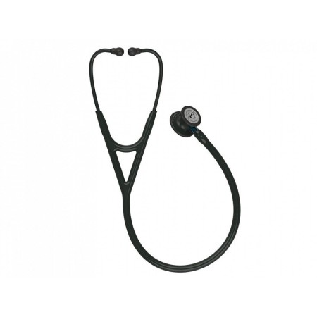 Littmann kardiologický iv - 6201 - černý - černé povrchové úpravy / modrý konektor