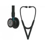 Littmann cardiology iv - 6201 - negro - acabados en negro / azul de conexión