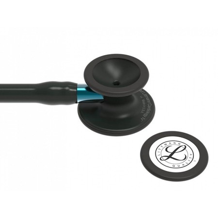 Littmann kardiologický iv - 6201 - černý - černé povrchové úpravy / modrý konektor