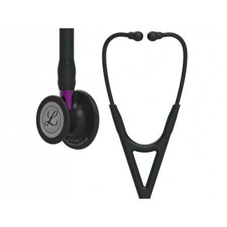 Littmann cardiology iv - 6203 - negru - finisaje negre / conexiune viola