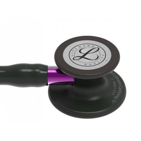 Littmann cardiology iv - 6203 - svart - svarta ytor / anslutning viola