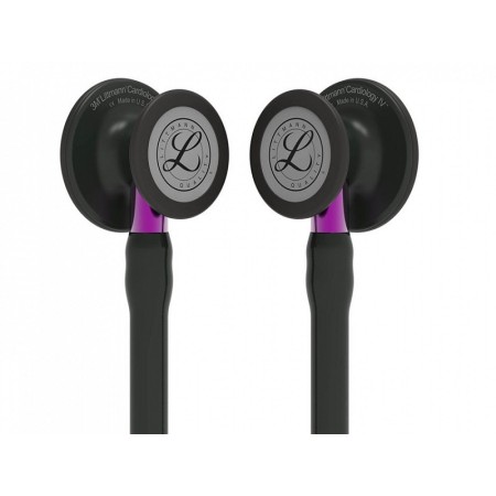 Littmann cardiologie iv - 6203 - zwart - zwarte afwerking / verbonden altviool