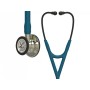 Littmann cardiology iv - 6190 - azul caribe - acabamento champagne