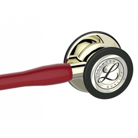 Littmann cardiologia iv - 6176 - bordô - acabamentos em champanhe