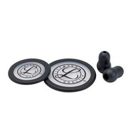 Kit Littmann 40016: 2 Diafragmas+Anillo+Aceitunas para Classic III, Cardiología IV-Negro - 1 Kit