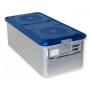 Posuda s velikim filterom v 200 mm - perforirana plava