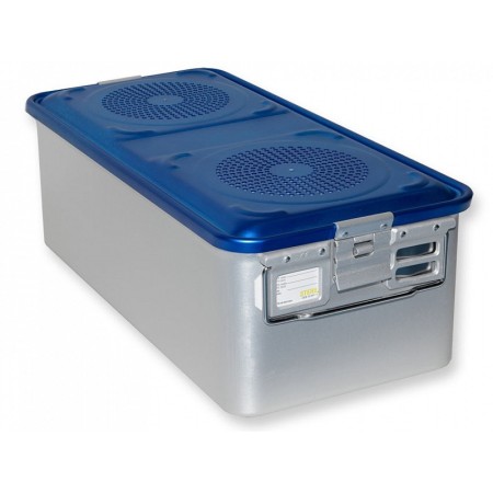 Posoda z velikim filtrom v 200 mm - perforirana modra