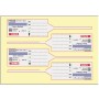 Self-adhesive label for sealing containers with pin - pack of 1100 pcs.