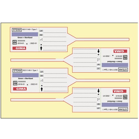 Self-adhesive label for sealing containers with pin - pack of 1100 pcs.