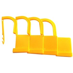 Plastic seal - yellow - pack 100 pcs.