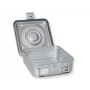 Majhna posoda z ventilom, višina 100 mm - siva