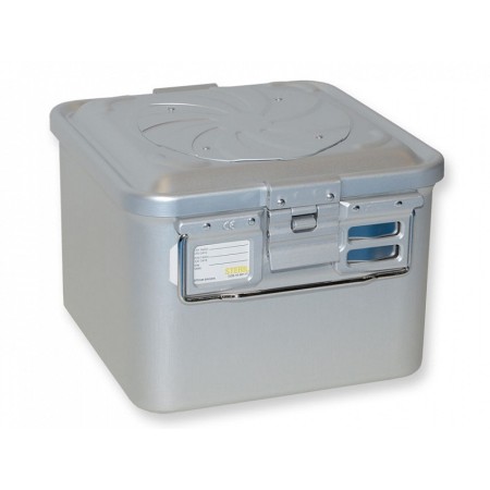 Kleiner ventilbehälter, höhe 200 mm – grau