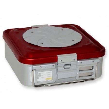 Recipient mic cu valvă h 100 mm - roșu