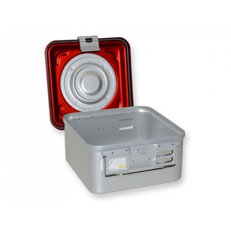 Mały pojemnik zaworowy h150 mm - czerwony