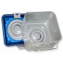 Container con valvola piccolo h200 mm - blu forato