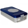 Medium valve container h 100 mm - perforated blue
