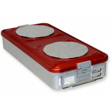 Container con valvola grande h100 mm - rosso