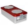 Container con valvola grande h150 mm - rosso