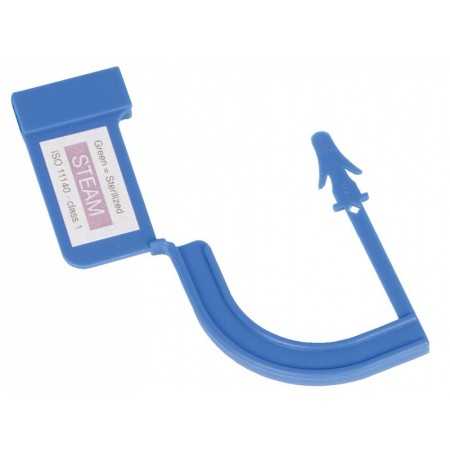 Sigillo in plastica con indicatore di vapore - blu - conf. 100 pz.