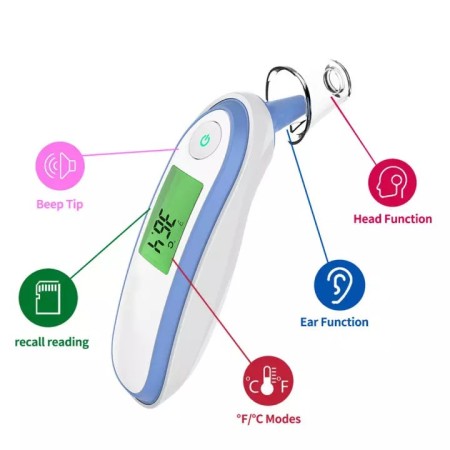 Anteamed infrared ear thermometer