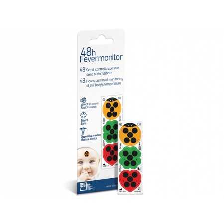 Termometro fever monitor 48 ore - blister da 3 pezzi - conf. 10 pz.