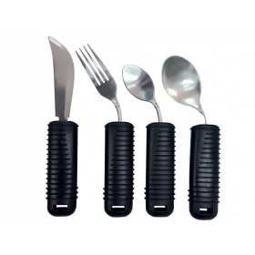 Kit posate modellabile (forchetta, coltello, cucchiaio piccolo e grande) - set 4 pz.