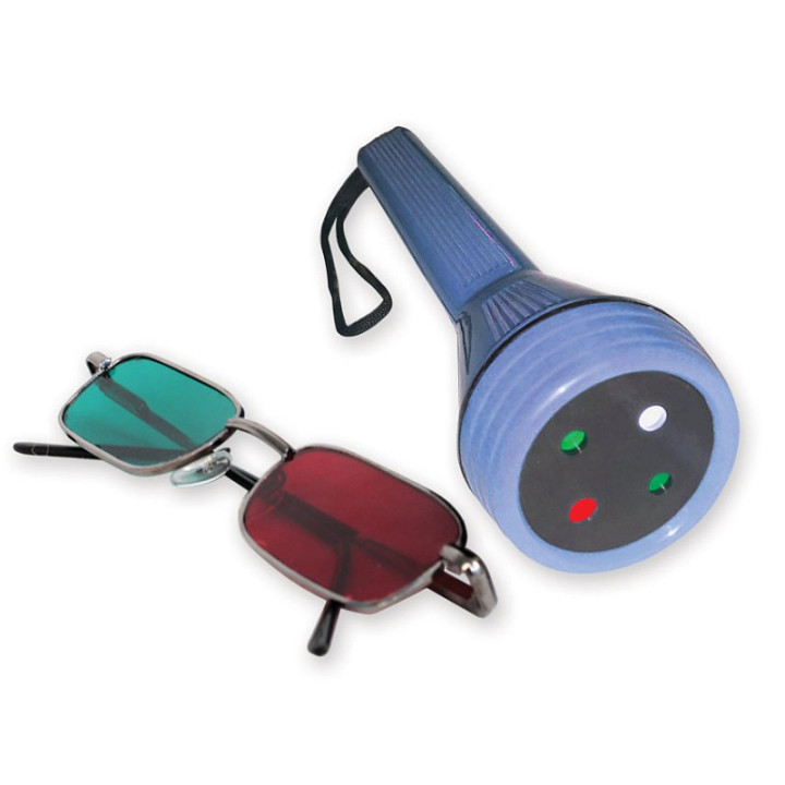Worth-lampen - met rood/groenbril